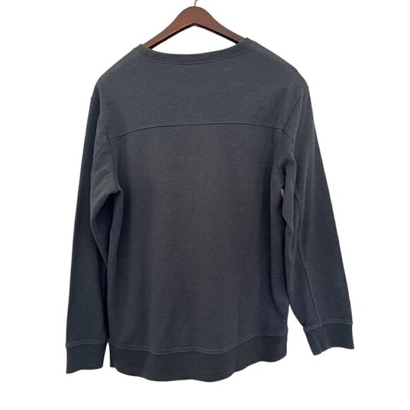 Mountain Hardwear Men's Sz XL Gray Crew Neck Fleece-Lined Sweatshirt Zip Pocket - Picture 3 of 7